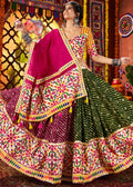 Multicolor Viscose Printed Navratri Lehenga Choli 